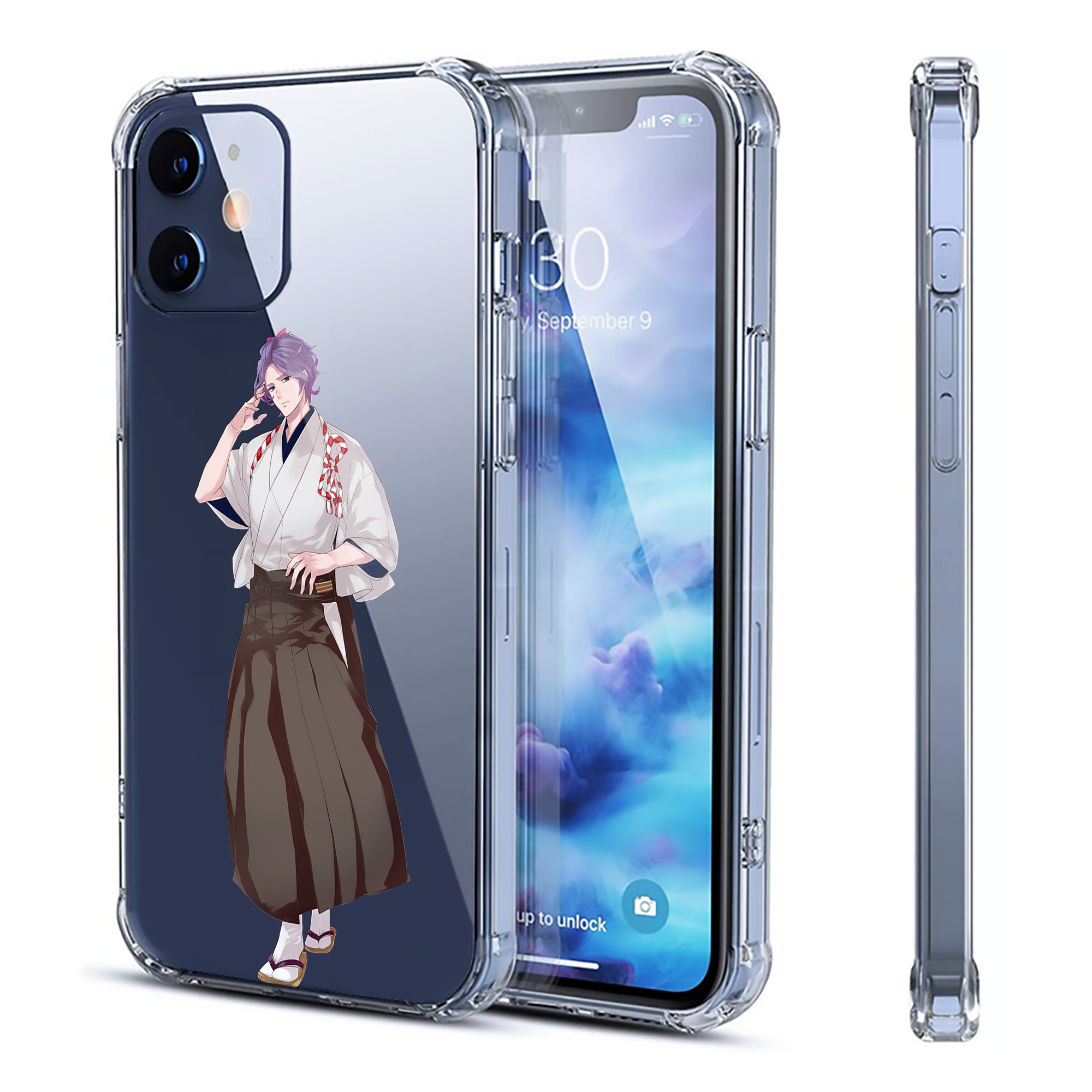 （画像用） 刀剣乱舞 Touken Ranbu 【iPhone 12シリーズ対応】透明スマホケース（クリアソフトケース）